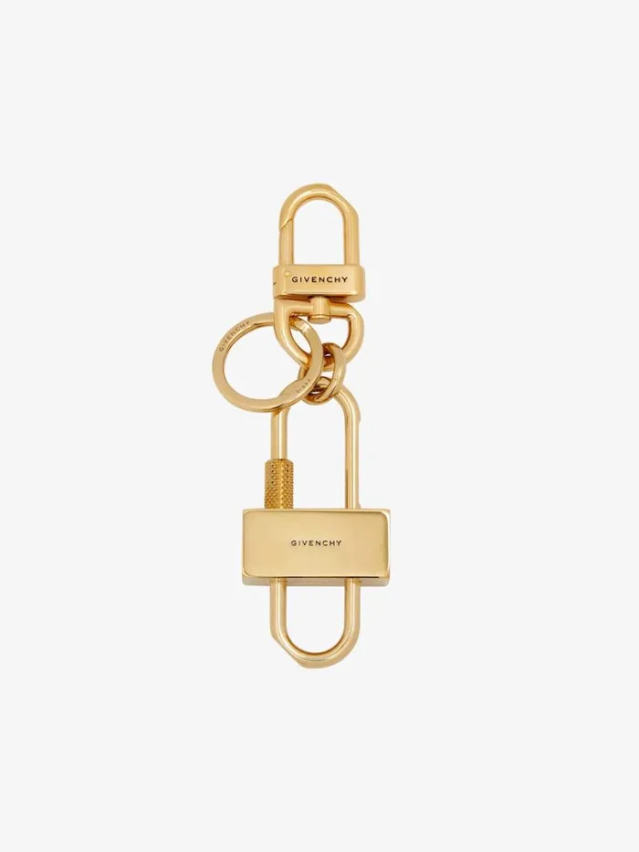 Padlock Keyring In Metal Golden Yellow WomenMen Givenchy Straps and Other Accessories Padlock Keyring In Metal Golden Yellow WomenMen Givenchy Straps and Other Accessories