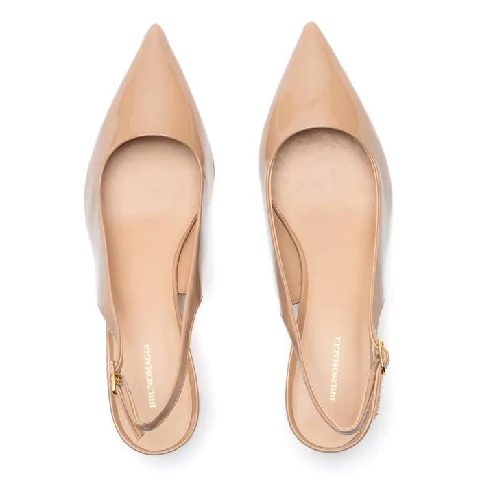 Palerma Slingback Pump Biscuit Patent Women Bruno Magli Heels