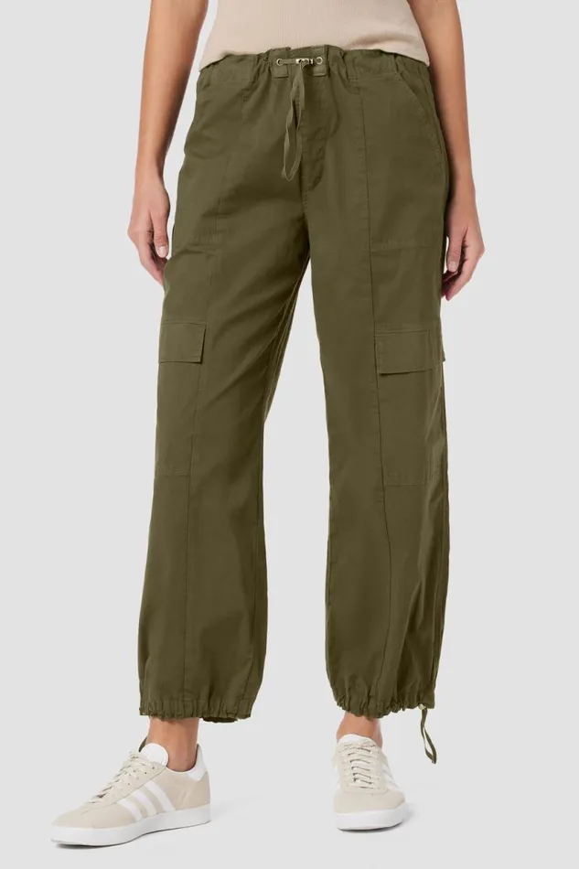 Pants Women Hudson Jeans Drawstring Cargo Parachute Pant Cypress