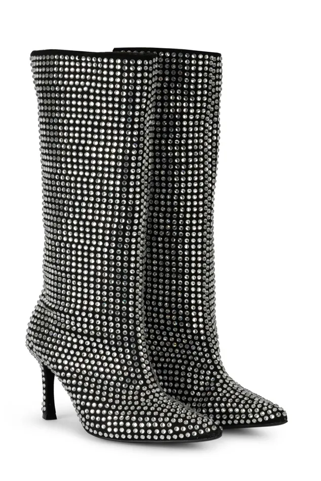 Paris Boots 8211 Silver Women Cras Shoes