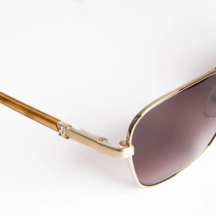 Playa Aviator Sunglasses 8211 Gold Tortoise Men Bruno Magli Sunglasses