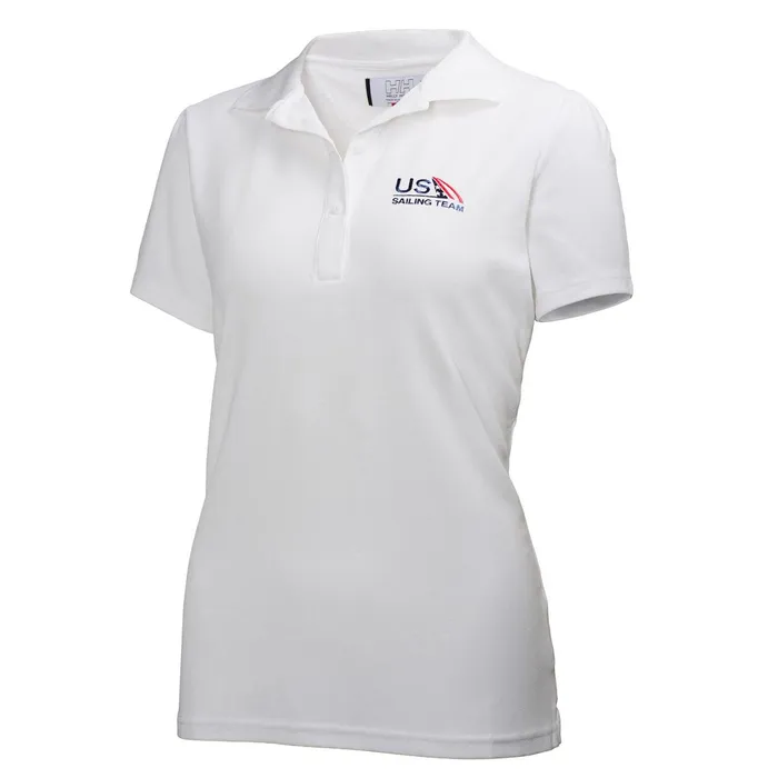 Polos Women Helly Hansen W TECH POLO US SAILING TEAM 001 White