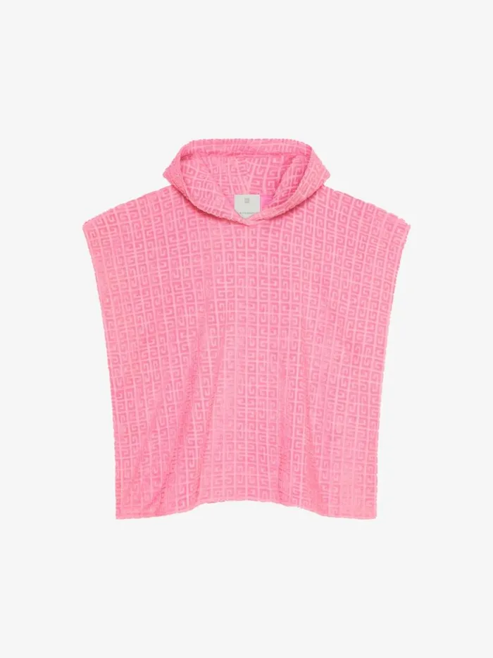 Poncho In 4g Cotton Towelling Old Pink Women Givenchy Tops and Shirts
