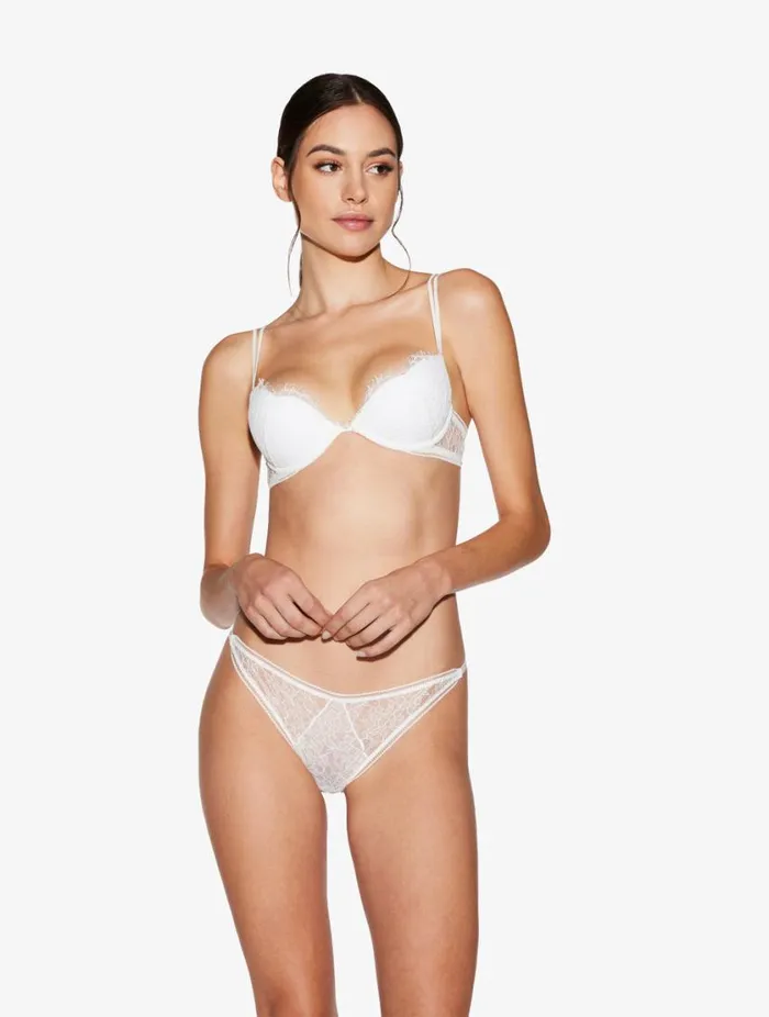Pushup Bra With Lace In Natural Lingerie La Perla Padded