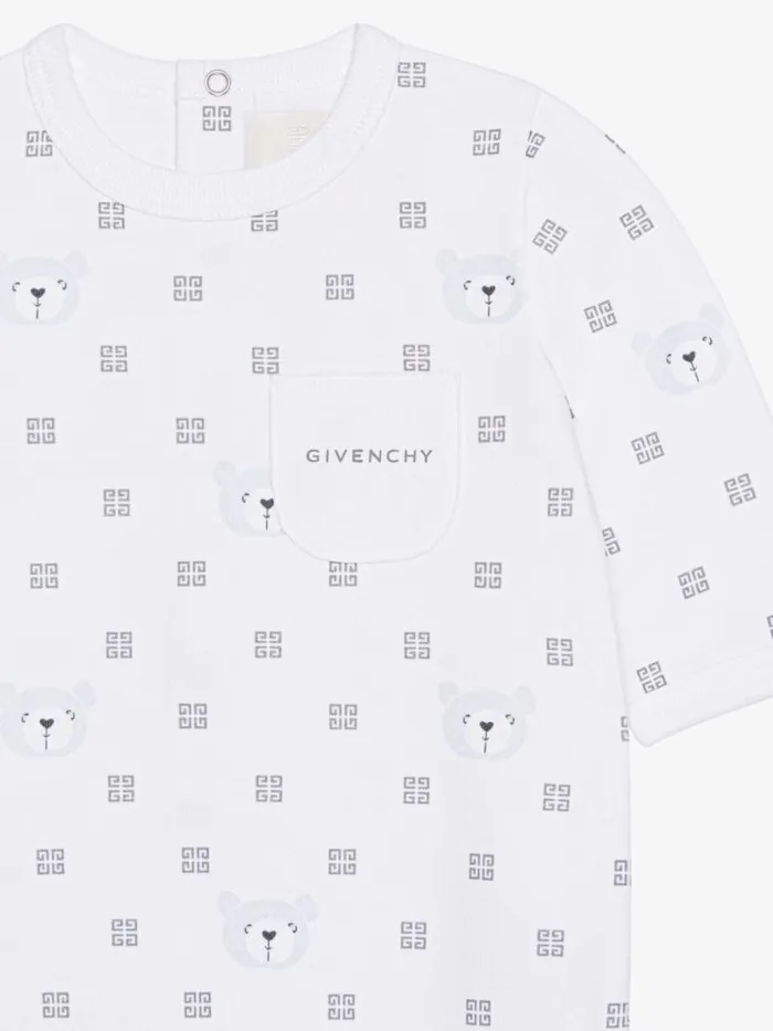 Pyjamas Bib And Case In 4g Cotton Gift Set White Kids Givenchy