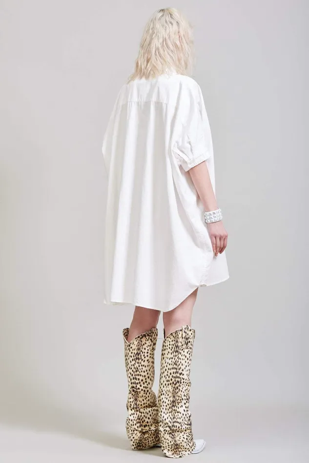 R13 Dresses Women Boxy Button Up Dress 8211 White R13 Dresses Women Boxy Button Up Dress 8211 White