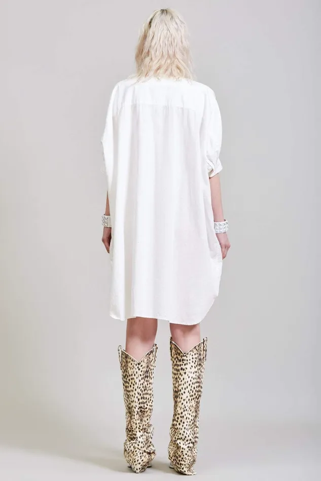 R13 Dresses Women Boxy Button Up Dress 8211 White R13 Dresses Women Boxy Button Up Dress 8211 White