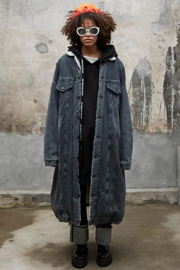 R13 Jackets and Coats Women Lyle Trucker Coat 8211 Stone Black