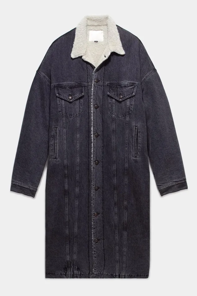 R13 Jackets and Coats Women Lyle Trucker Coat 8211 Stone Black R13 Jackets and Coats Women Lyle Trucker Coat 8211 Stone Black