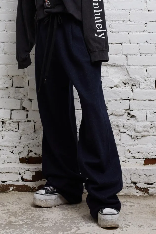 R13 Pants and Skirts Women Pleated Wide Leg Pant 8211 Chalk Pinstripe
