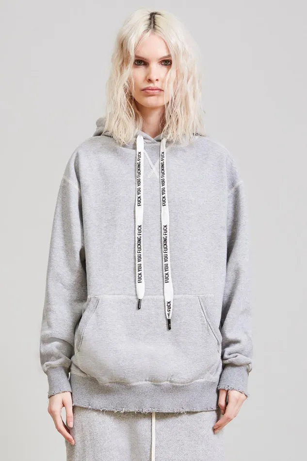 R13 Sweatshirts Women Fyyff Oversized Hoodie 8211 Heather Grey