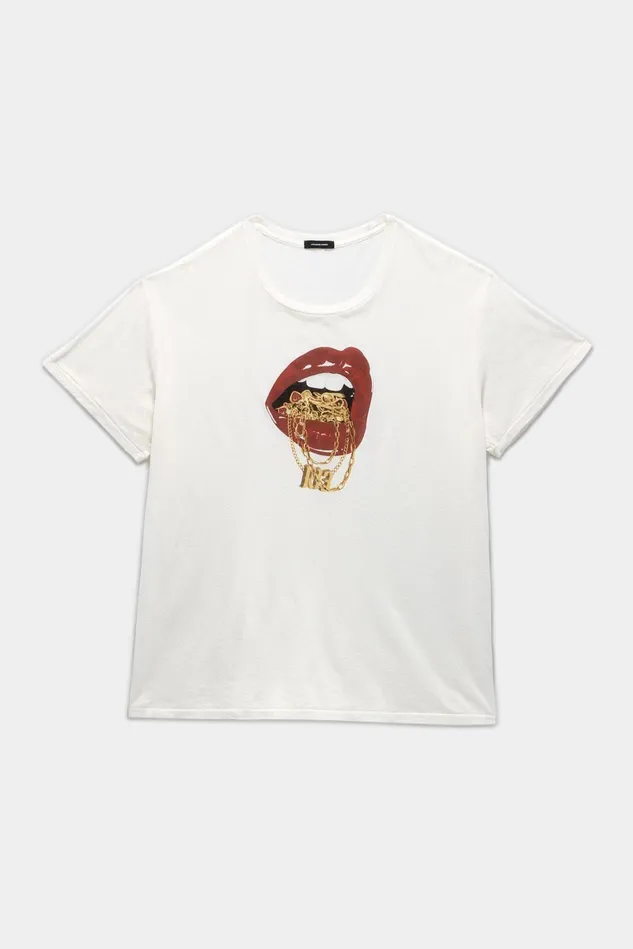 R13 TShirts Men R13 Bling Boy TShirt 8211 Ecru