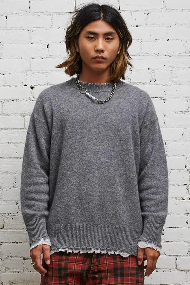 R13 Tops And Knitwear Men Reversible Crewneck Sweater