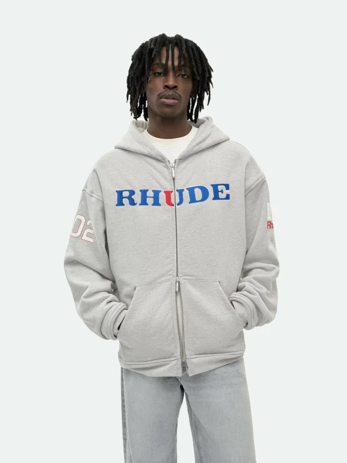 RHUDE RACING ZIPUP HOODIE Men Rhude Sweatshirts