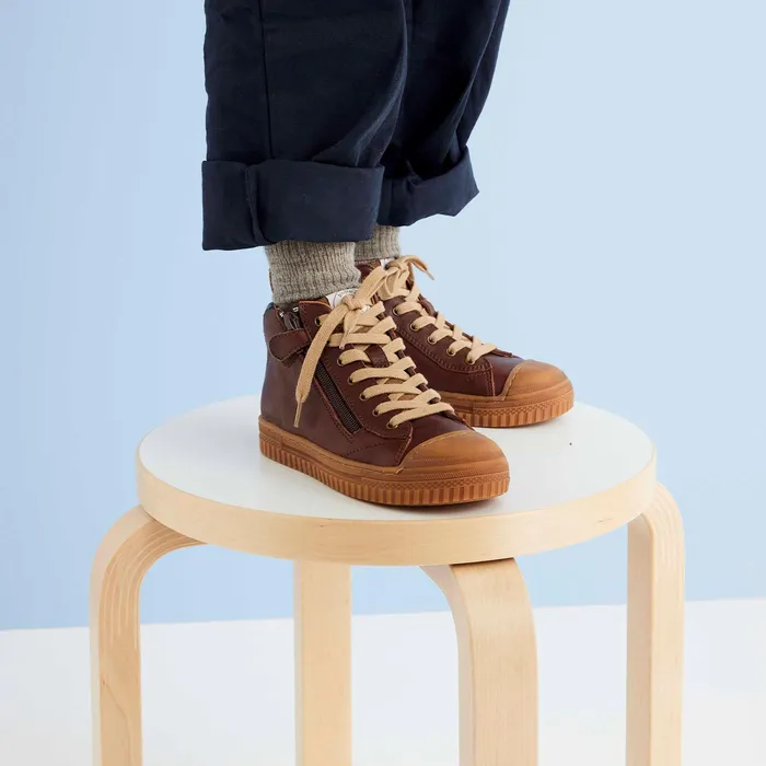 ryan brown Brown KIDS Sneakers bisgaardshoes