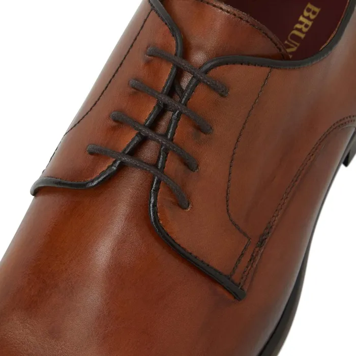 Salerno Derby Cognac Leather Men Bruno Magli Laceups and Oxfords