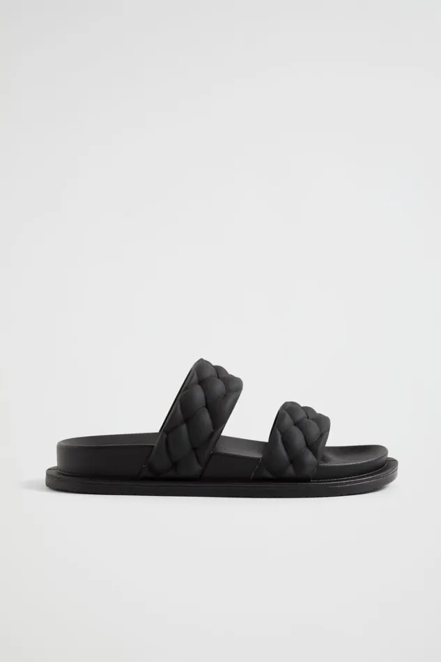 Sandals and Slides Teen Girl Seed Heritage Plait Rubber Slide Black
