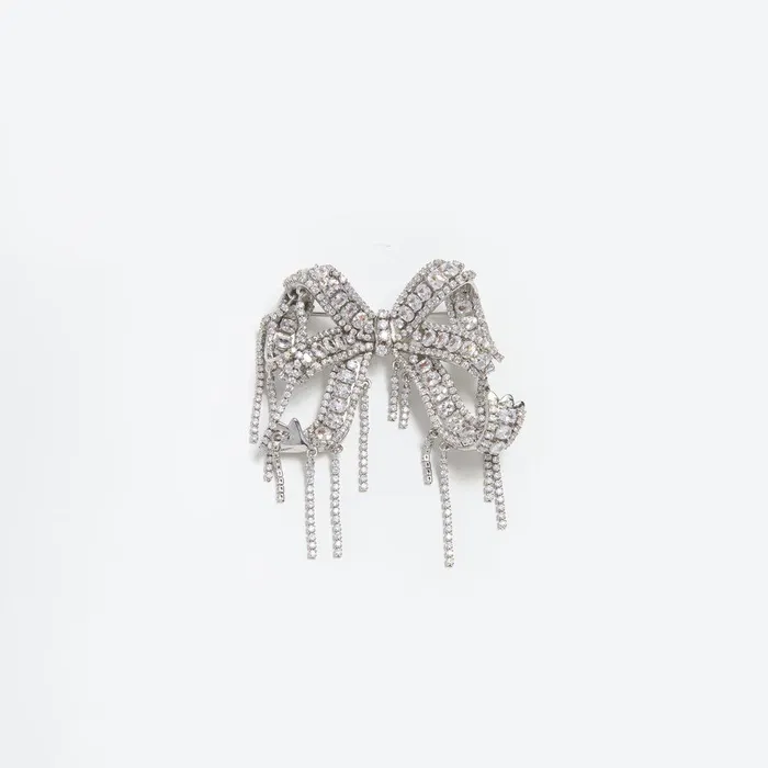 Self Portrait Jewellery Crystal Embellished Bow Brooch 8211 Women