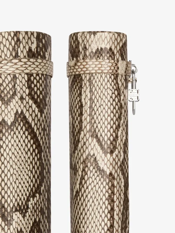 Shark Lock Boots In Python Greynatural Women Givenchy Shark Lock