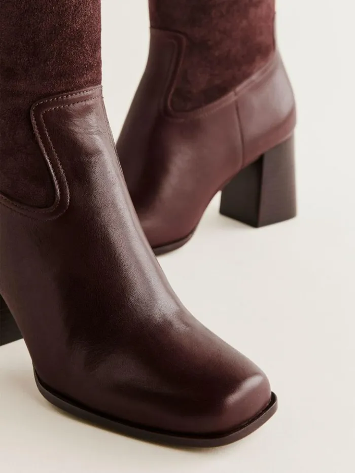 Shoes The Reformation Frederique Knee High Boot Oak Suede