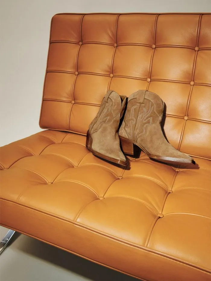 Shoes The Reformation Otto Mini Western Boot Toasted Coconut