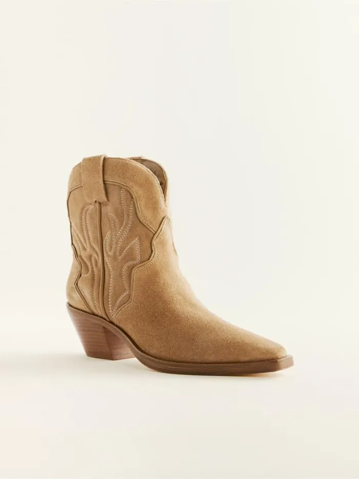 Shoes The Reformation Otto Mini Western Boot Toasted Coconut