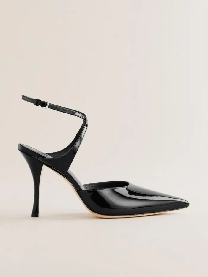 Shoes The Reformation Pippa Pump Black Patent