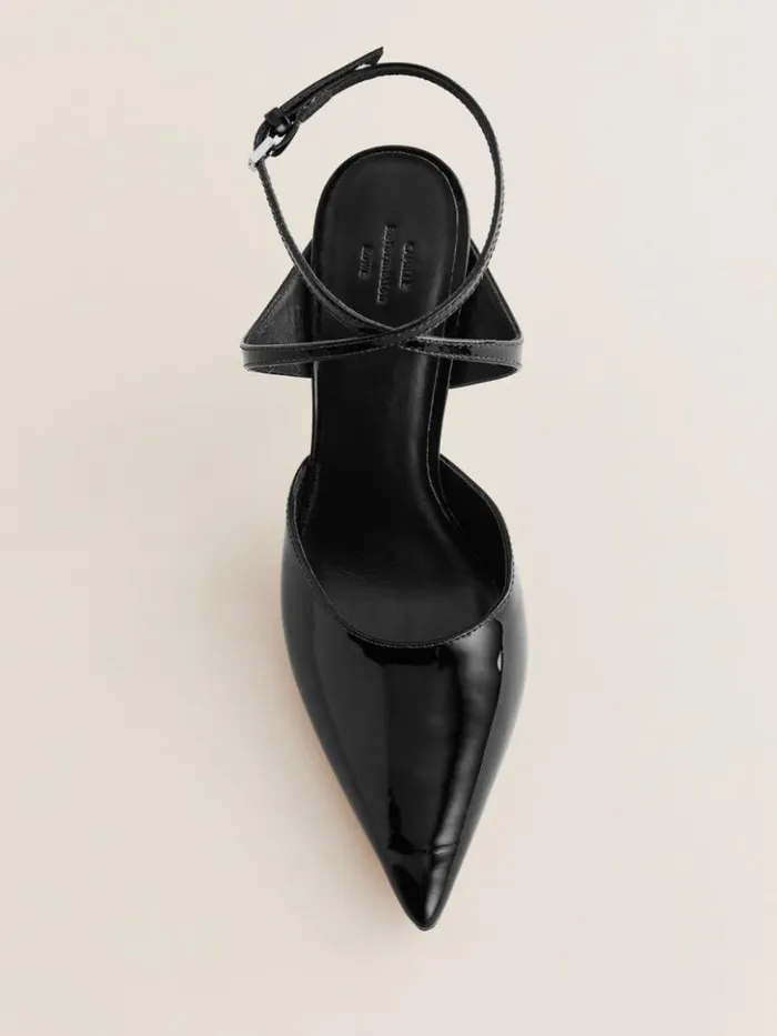 Shoes The Reformation Pippa Pump Black Patent