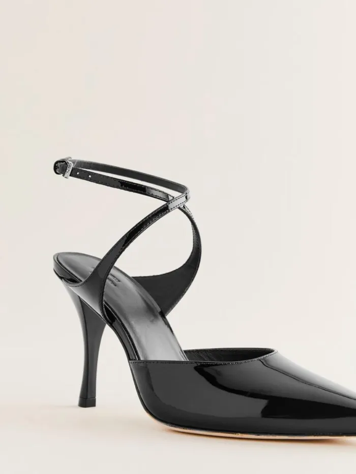 Shoes The Reformation Pippa Pump Black Patent