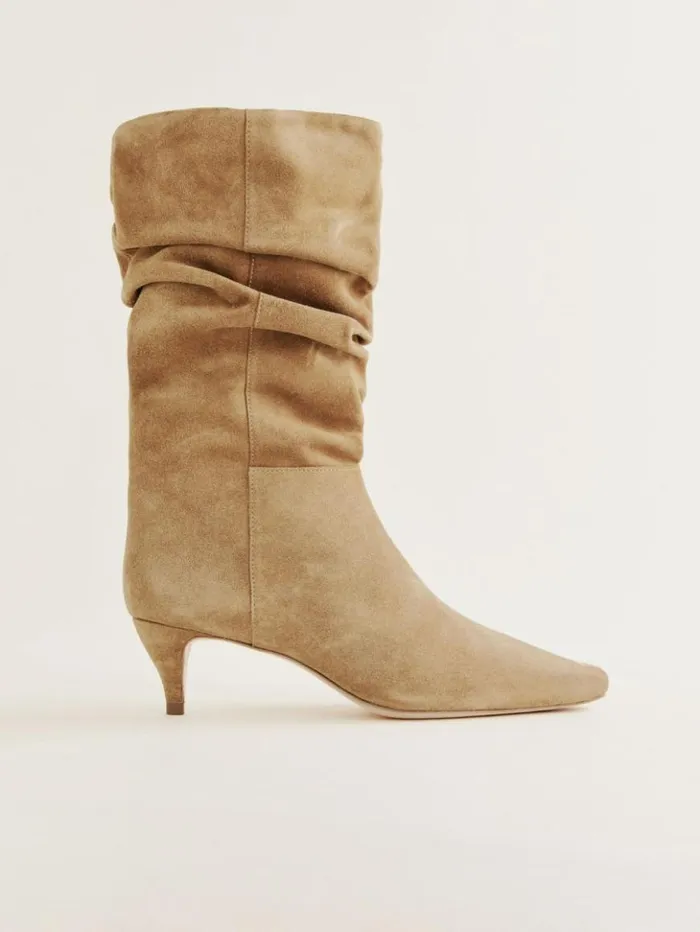 Shoes The Reformation Rosie Mid Shaft Boot Toasted Coconut