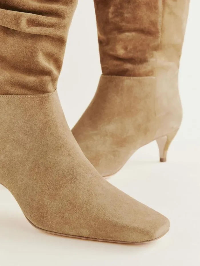 Shoes The Reformation Rosie Mid Shaft Boot Toasted Coconut