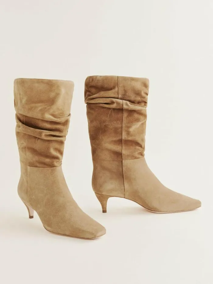Shoes The Reformation Rosie Mid Shaft Boot Toasted Coconut