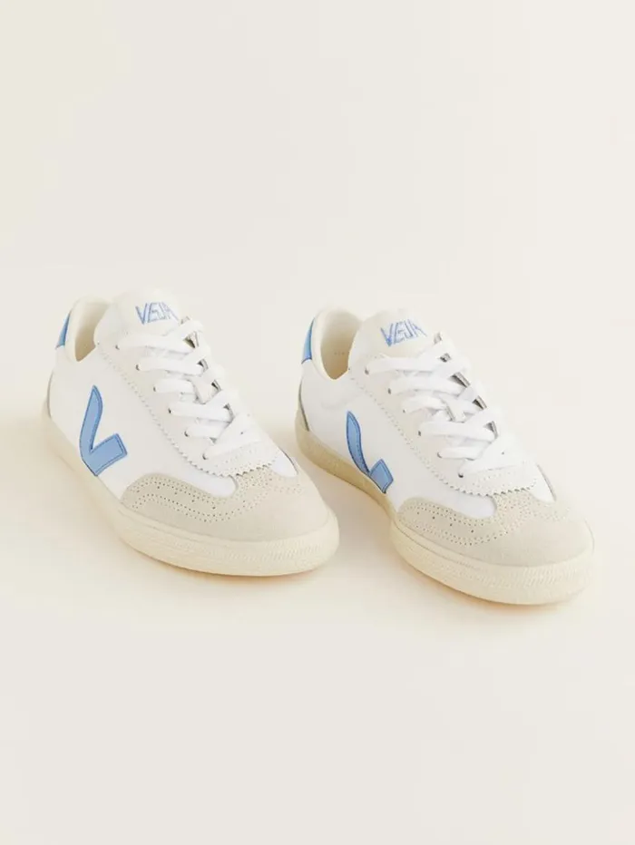 Shoes The Reformation Veja Volley Sneaker White Aqua