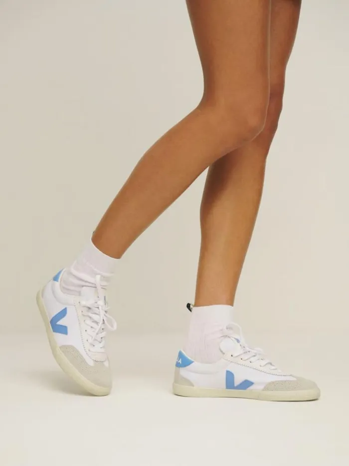 Shoes The Reformation Veja Volley Sneaker White Aqua