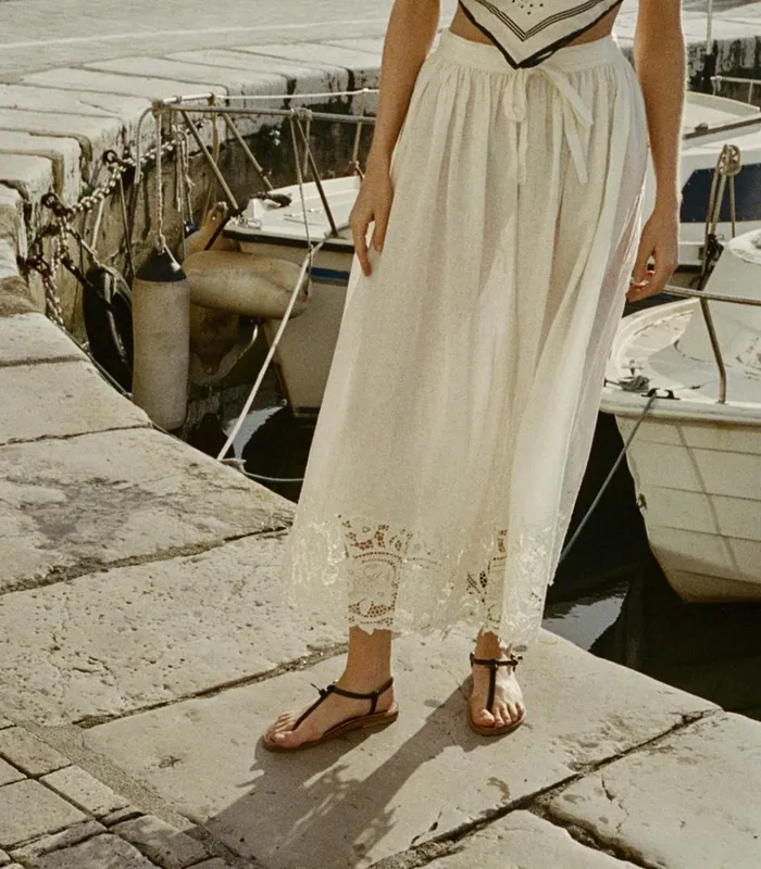 Shop GLORIANE SKIRT Salt DEN Skirts