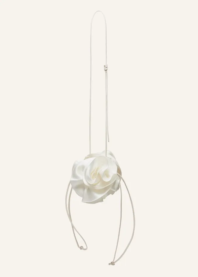 Shop Magda Butrym Handbags Magda Bag In Cream Satin