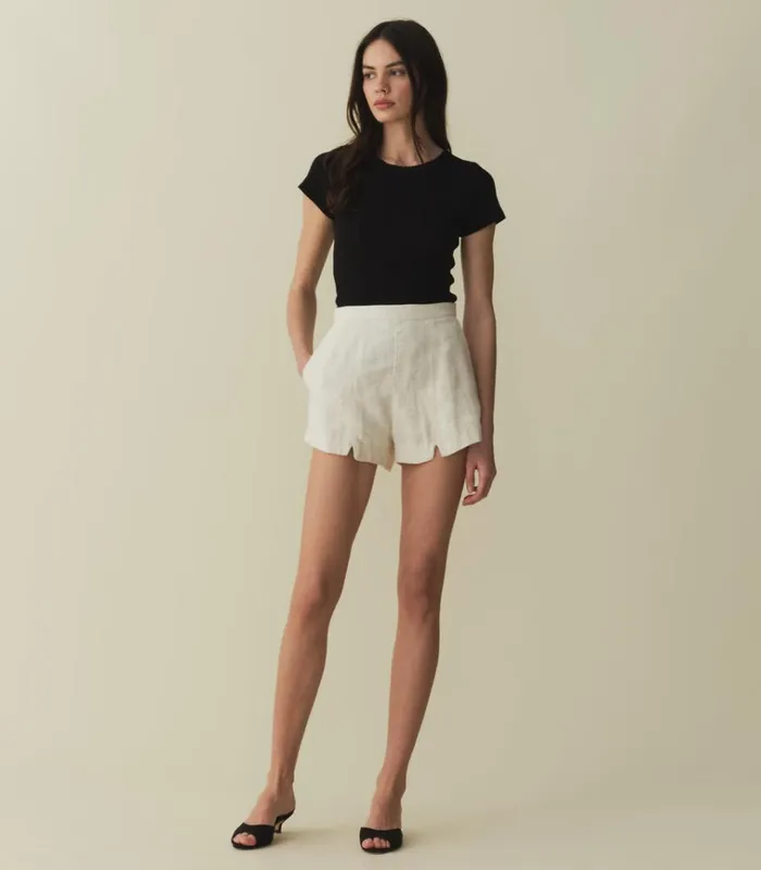 Shop MAVEN SHORT Sweet Almond DEN Pants and Shorts