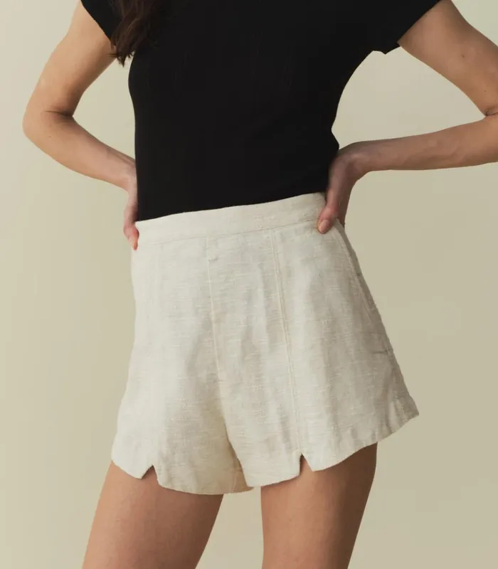 Shop MAVEN SHORT Sweet Almond DEN Pants and Shorts