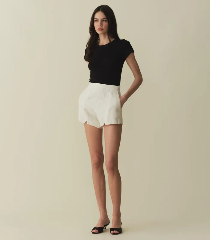 Shop MAVEN SHORT Sweet Almond DEN Pants and Shorts