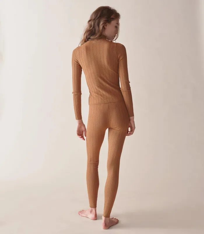 Shop OSLO TURTLENECK Toasted Pecan DEN Knitwear