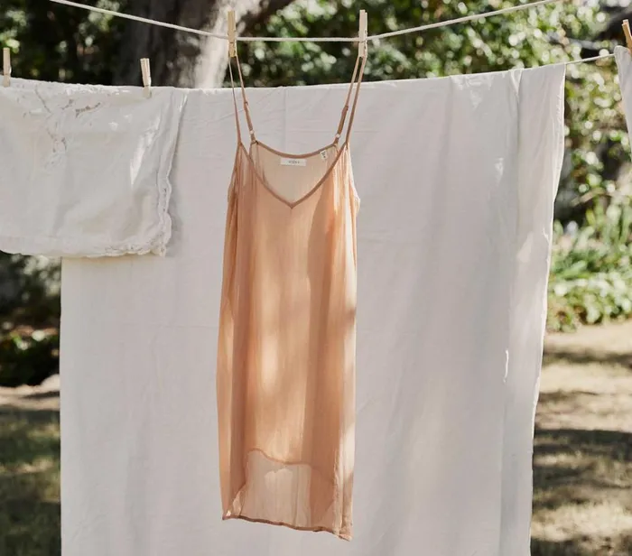 Shop SHORT DEEP VNECK SLIP Sand Dollar DEN Delicates and Sleepwear