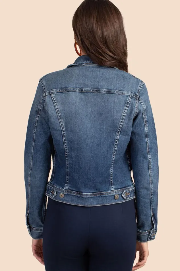 SHOP Trina Turk JACKETS and COATS AG DARK WASH ROBYN DENIM JACKET