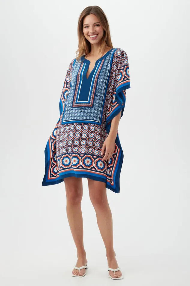 SHOP Trina Turk MINI DRESSES MOROCCAN MOSAIC THEODORA CAFTAN DRESS