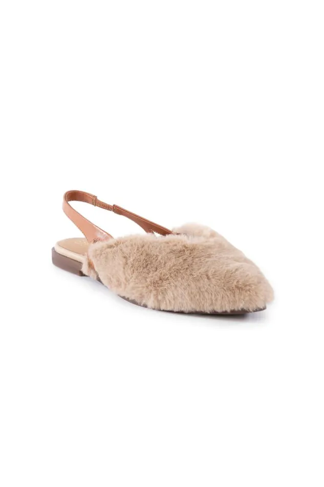 SHOP Trina Turk SHOES GOOD GIRL FUR SLINGBACK