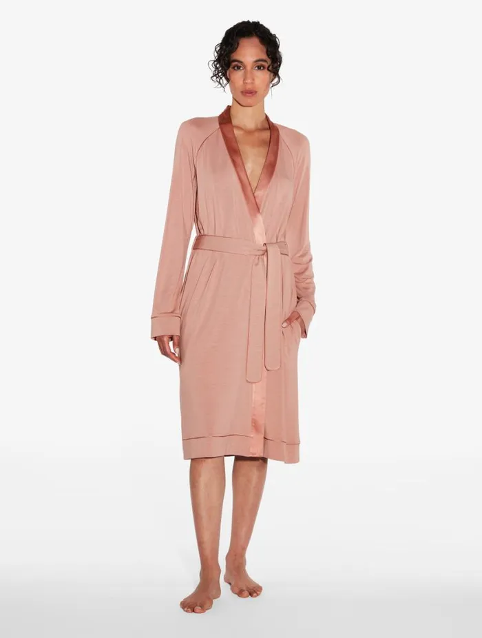 Short Robe In Blush Clay Sleepwear La Perla Robes