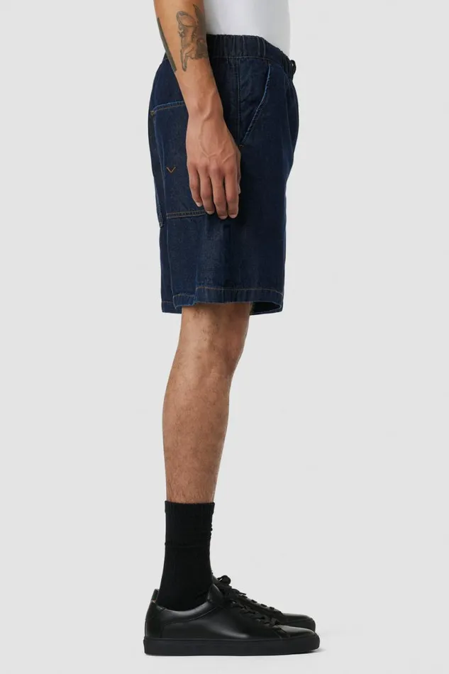 Shorts Men Hudson Jeans Drawcord Short Dark Chambray Shorts Men Hudson Jeans Drawcord Short Dark Chambray