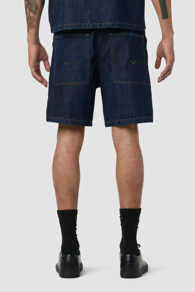Shorts Men Hudson Jeans Drawcord Short Dark Chambray Shorts Men Hudson Jeans Drawcord Short Dark Chambray