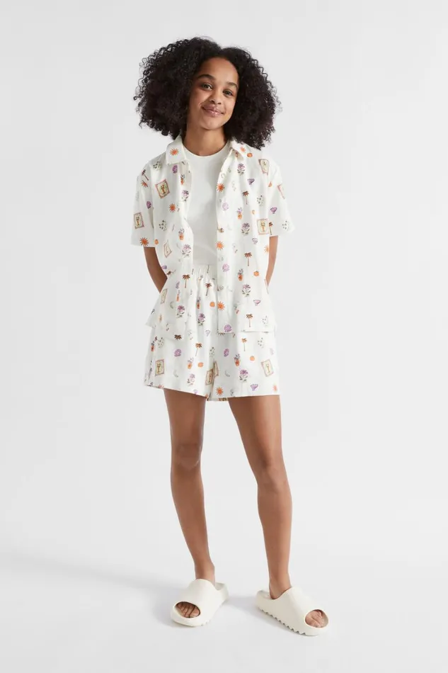 Shorts Teen Girl Seed Heritage Soleil Short White