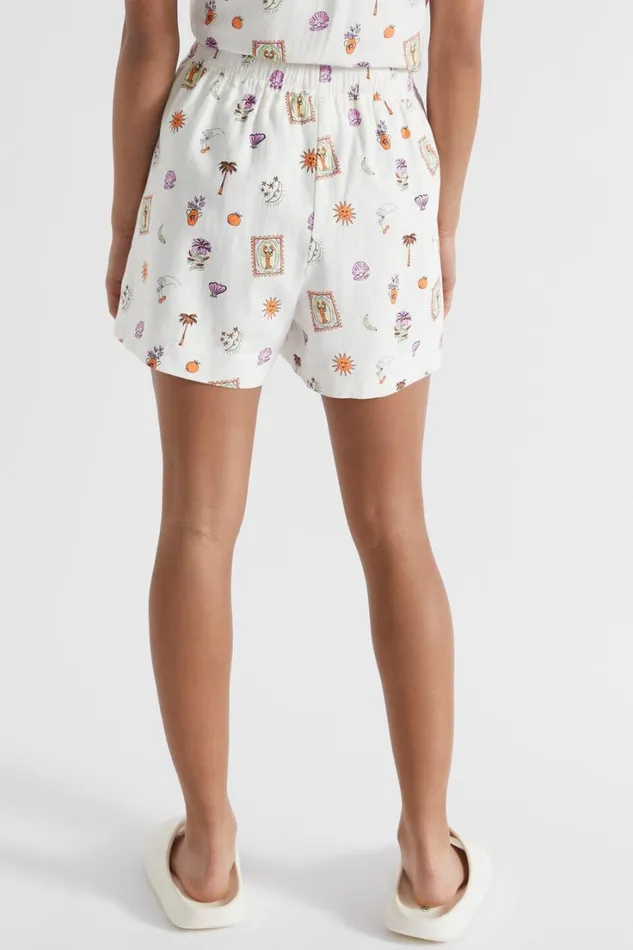 Shorts Teen Girl Seed Heritage Soleil Short White