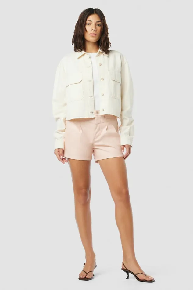 Shorts Women Hudson Jeans Front Yoke Pleated Short Cameo Rose Shorts Women Hudson Jeans Front Yoke Pleated Short Cameo Rose